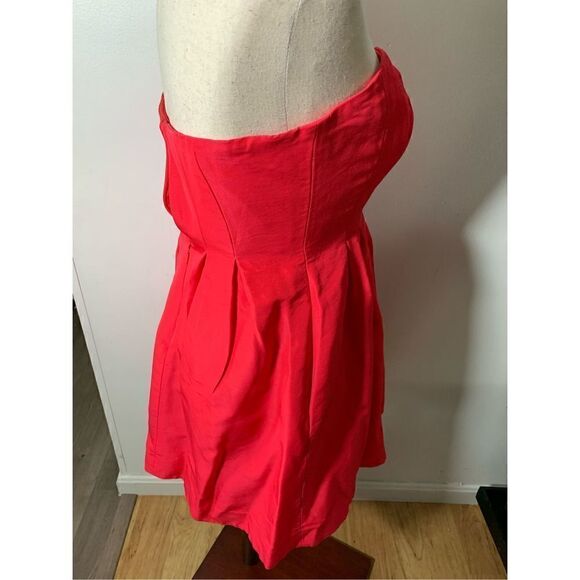 J crew strapless red dress size 2 - Picture 3 of 4